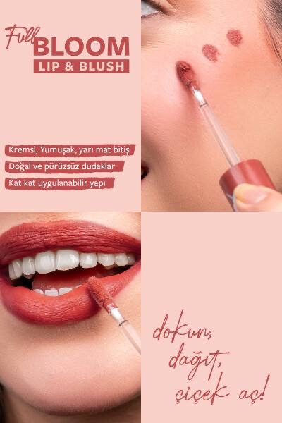 رژگونه و تینت لب پاستل Full Bloom Lip & Blush حجم ۴.۸ میلیلیتر